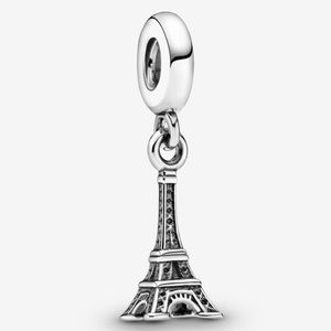 Pandora Paris Eiffel Tower Dangle Charm Silver 925 EUC